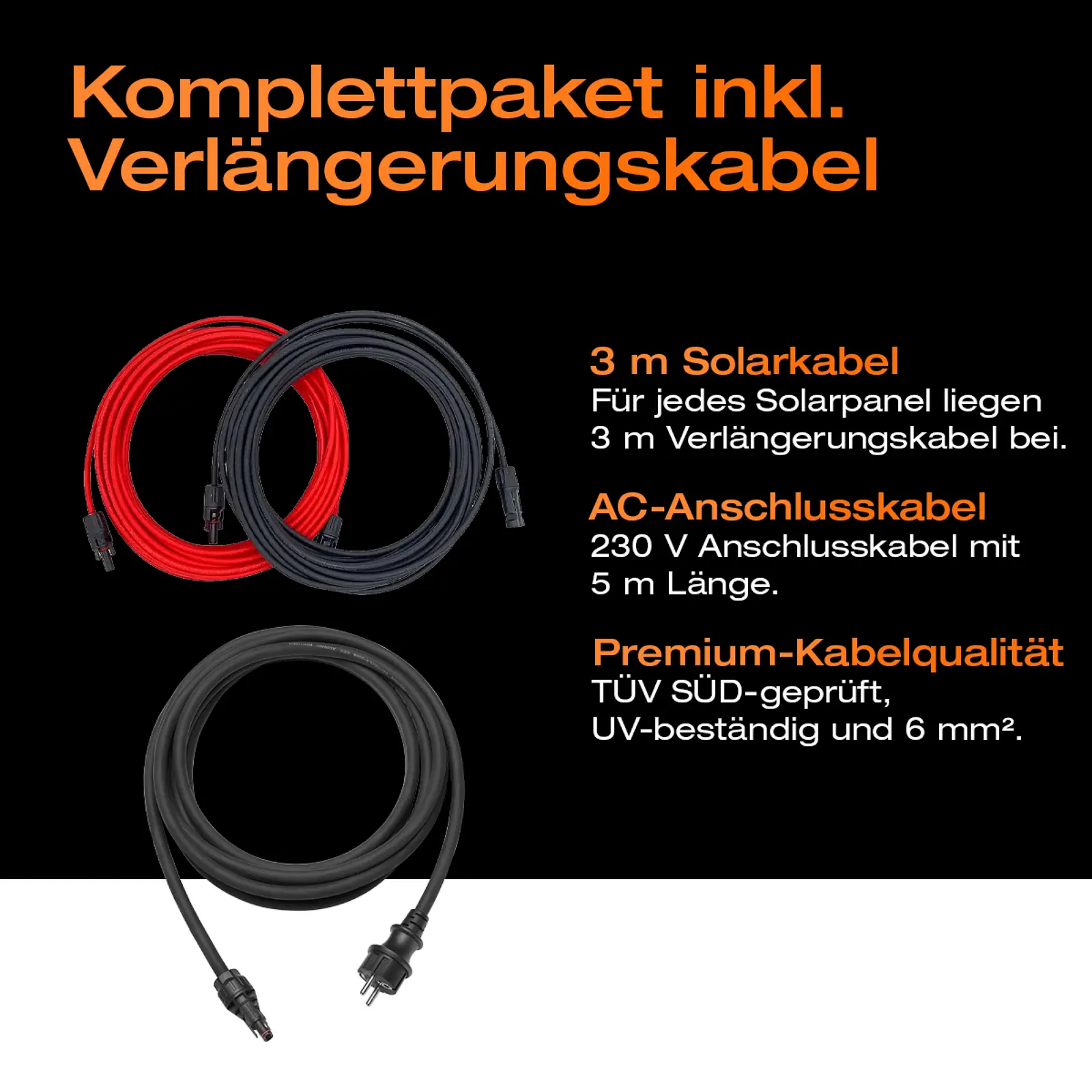 Balkonkraftwerk 970 W mit Montagesystem für Ziegeldach