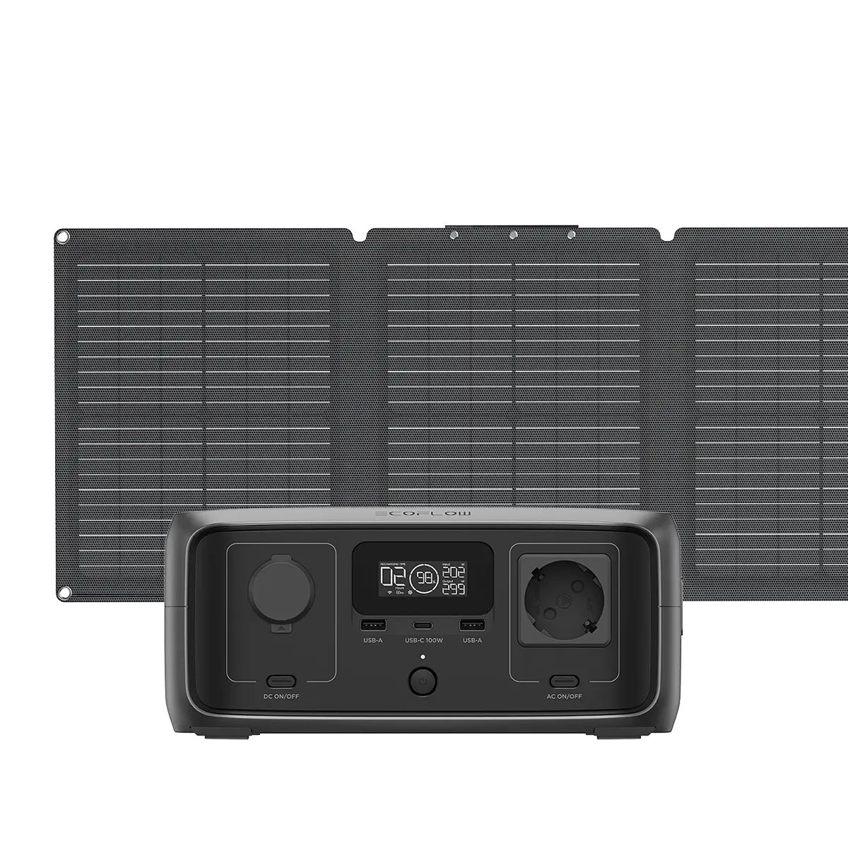 EcoFlow River 3 Powerstation mit 60 W Solarpanel – kompaktes Set für mobile Stromversorgung
