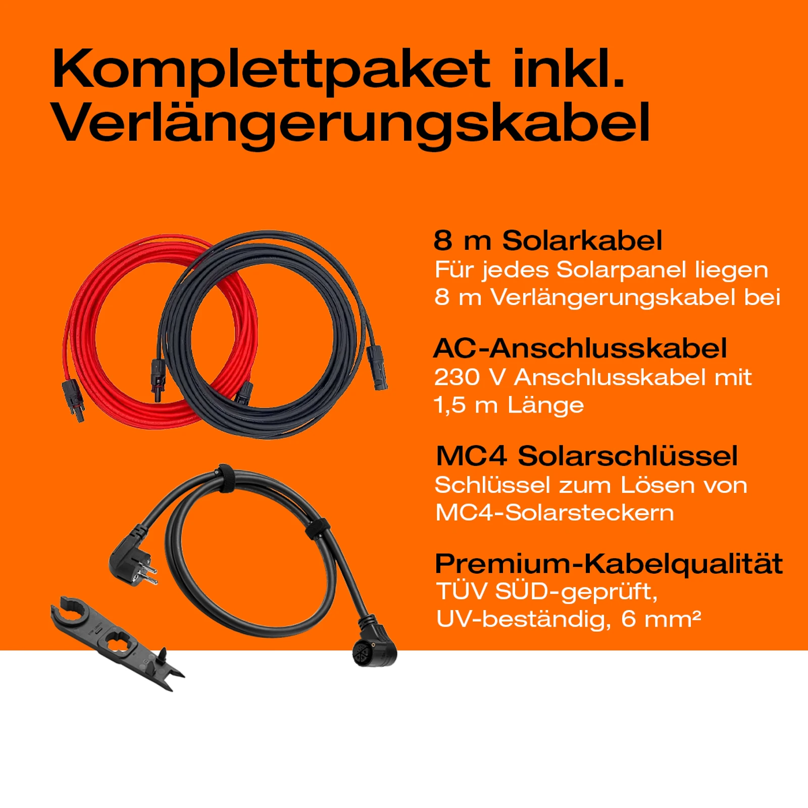 Balkonkraftwerk mit Speicher 3,84 kWh, 1000 W mit Flachdach / Garten Halterung