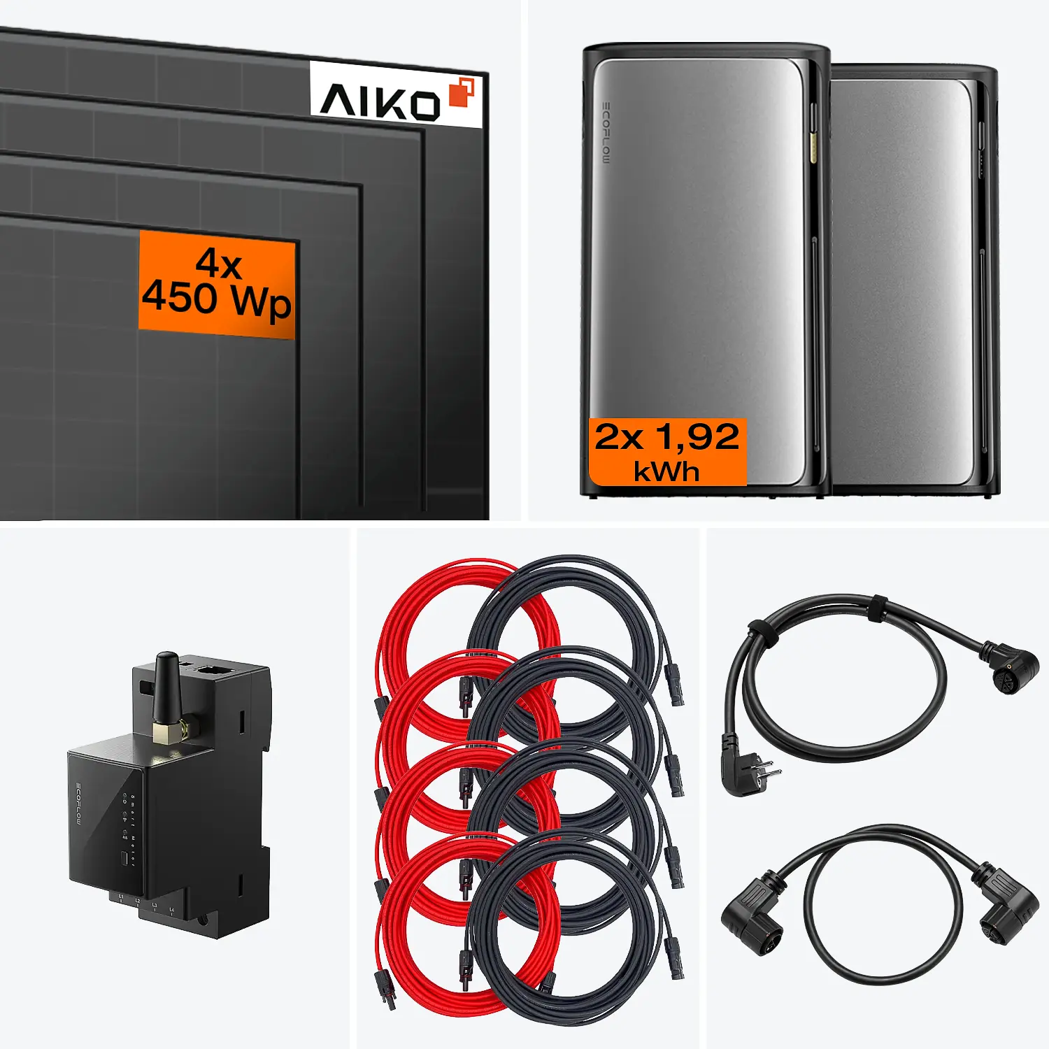 Balkonkraftwerk mit Speicher Ultra 1800 W + AC Pro