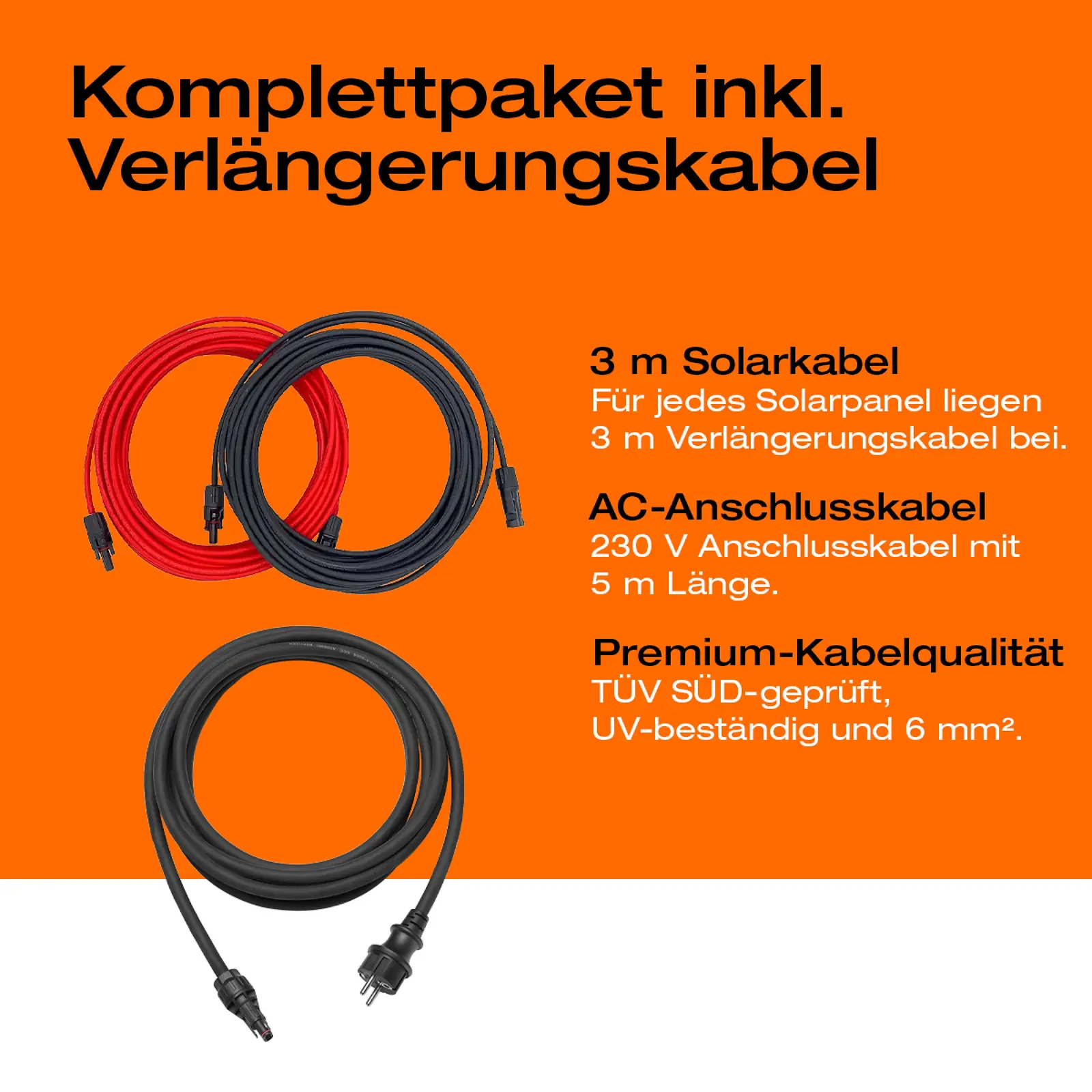 Balkonkraftwerk 1000 W mit Montagesystem für Ziegeldach