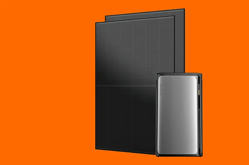 Balkonkraftwerk mit zwei Solarpanels und Stromspeicher – Set zur effizienten Eigenstromnutzung