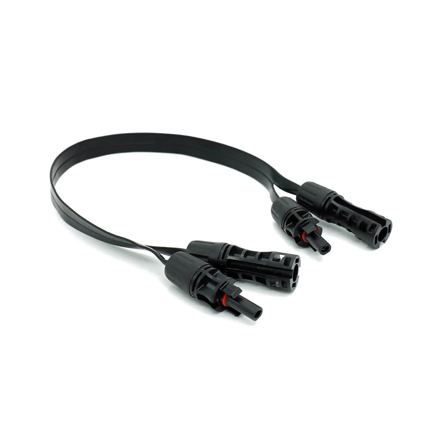 Flach verlegbares Solarkabel mit MC4-Anschluss für Balkonkraftwerke und PV-Module