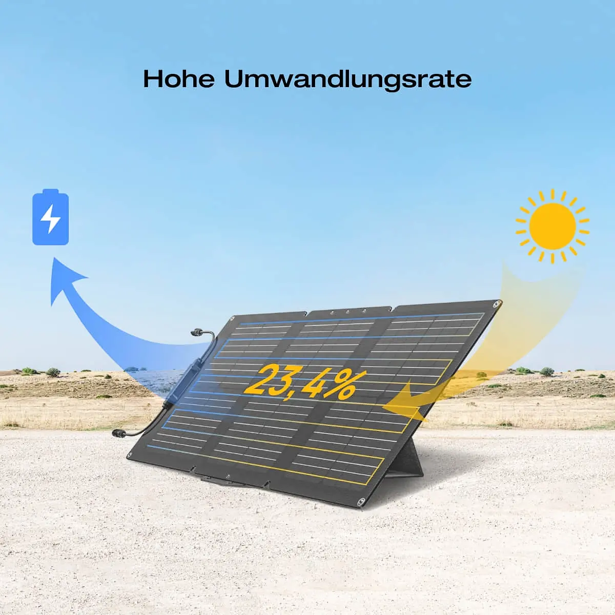 Mobiles Solarpanel 60 W