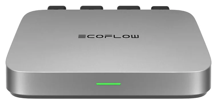 EcoFlow PowerStream Mikrowechselrichter mit flachem grauem Gehäuse