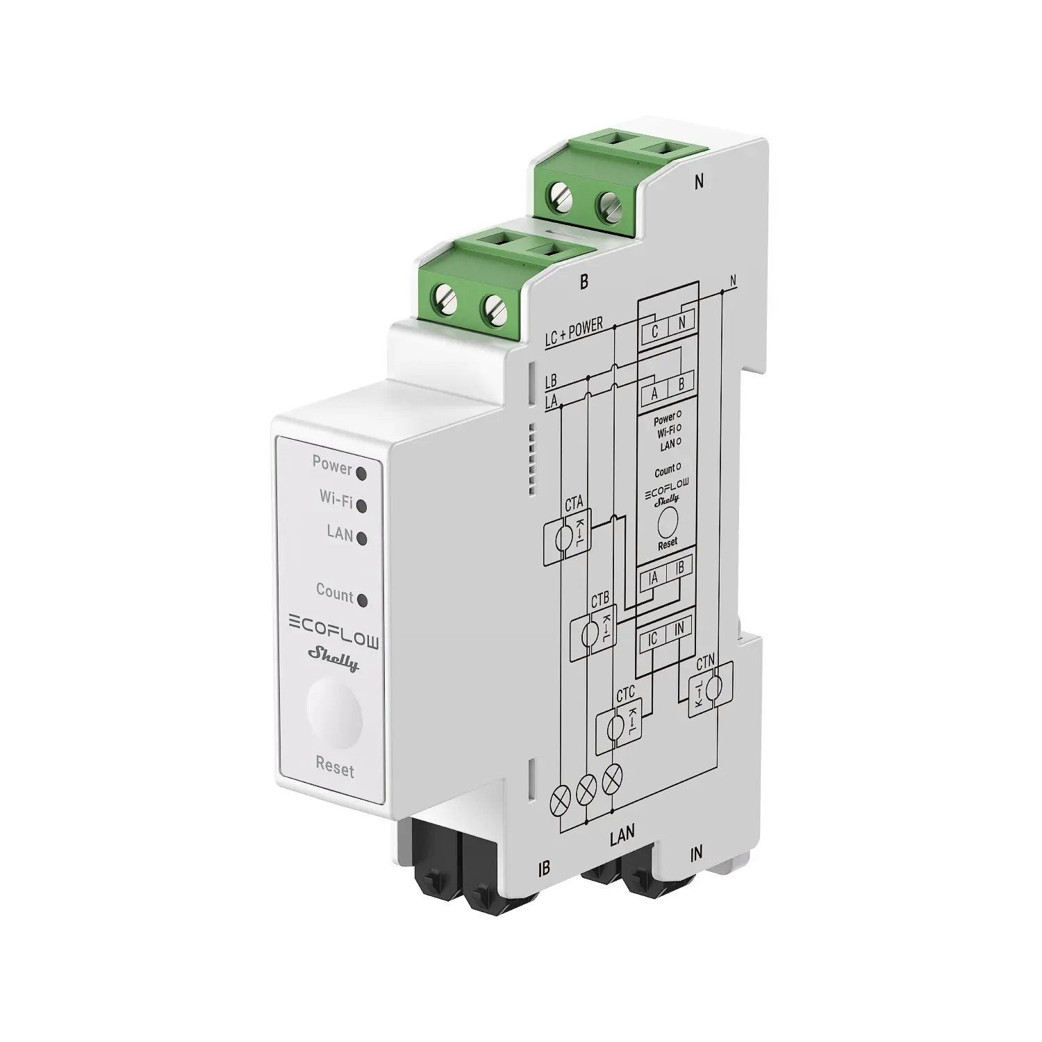 Shelly Pro 3 EM Smart Meter für Balkonkraftwerk