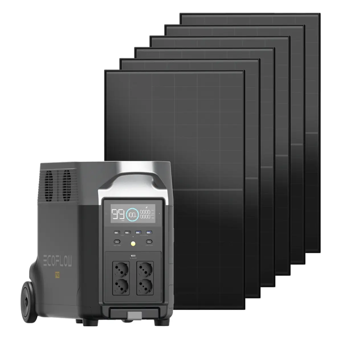 EcoFlow Delta Pro Set mit Solarpanels – mobile Powerstation mit 2700 Wp PV-Leistung im Komplettpaket